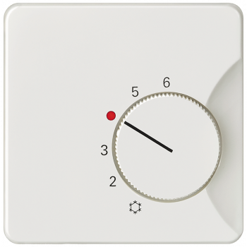 DELTA style, titanium white Room temperature controller cover Normally-closed contact, 5TC9256