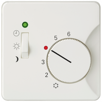 DELTA style, titanium white Room temperature controller cover 3-position switch, 5TC9258