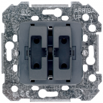 CORAL, IRIS, MEGA Double pushbutton for shutter controller with support ring, 5TD5501-0KK
