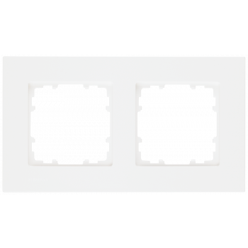 DELTA miro Frame 2-fold Color titanium white Dimensions 161x 90 mm