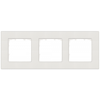 DELTA miro Frame 3-fold Color titanium white Dimensions 232x 90 mm