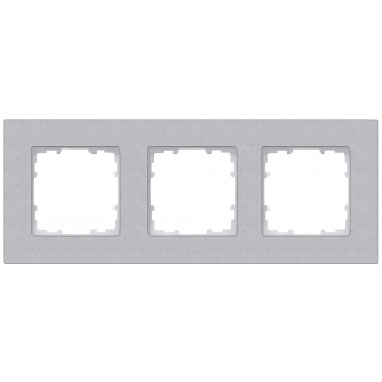 DELTA miro Frame 3-fold Color aluminum metallic Dimensions 232x 90 mm