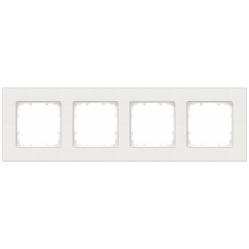 DELTA miro Frame 4-fold Color titanium white Dimensions 303x 90 mm