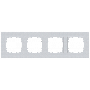 DELTA miro Frame 4-fold Color aluminum metallic Dimensions 303x 90 mm