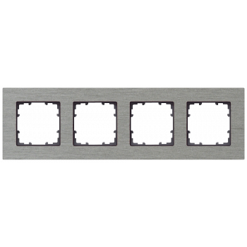 DELTA miro aluminum Frame 4-fold Authentic material aluminum natural Dimensions 303 x 90mm