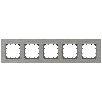 DELTA miro aluminum Frame 5-fold Authentic material aluminum natural Dimensions 347 x 90mm