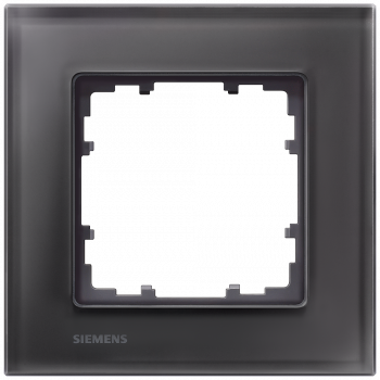 DELTA miro glass Frame 1-fold Authentic material black glass 90x 90 mm