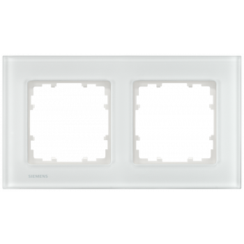 DELTA miro glass Frame 2-fold Authentic material white glass 161x 90 mm