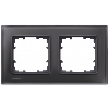 DELTA miro glass Frame 2-fold Authentic material black glass 161x 90 mm