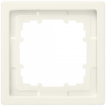 DELTA style, titanium white frame 1-fold, 82x 82 mm