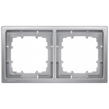 DELTA style, Frame 2-fold, 82x 82 mm platinum metallic