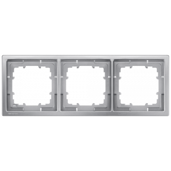 DELTA style, Frame 3-fold, 82x 82 mm platinum metallic