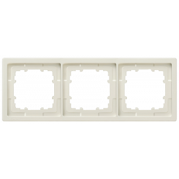 DELTA style, titanium white frame 3-fold, 224x 82 mm