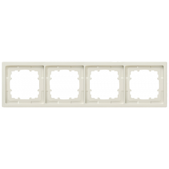 DELTA style, titanium white frame 4-fold, 295x 82 mm