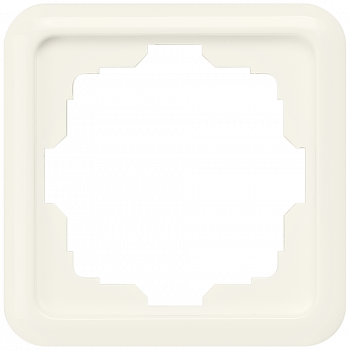 DELTA profil, silver frame 1-fold, cut out 80x 80 mm