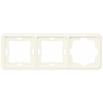DELTA profil, silver frame 3-fold, with 1 cutout 222x 80 mm