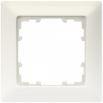 DELTA line, titanium white frame 1-fold, 80x 80 mm