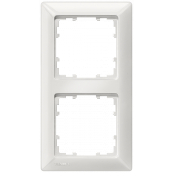 DELTA line, titanium white frame 2-fold, 151x 80 mm