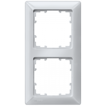 DELTA line, aluminum-metallic frame 2-fold, 151x 80 mm