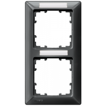 DELTA line, carbon metallic frame 2-fold, 151x 80 mm vertical, 5TG2552-8