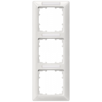 DELTA line, titanium white frame 3-fold, 222x 80 mm vertical, 5TG2553-2