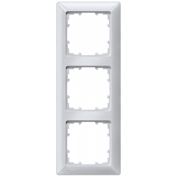 DELTA line, aluminum-metallic frame 3-fold, 222x 80 mm