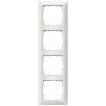 DELTA line, titanium white frame 4-fold, 293x 80 mm