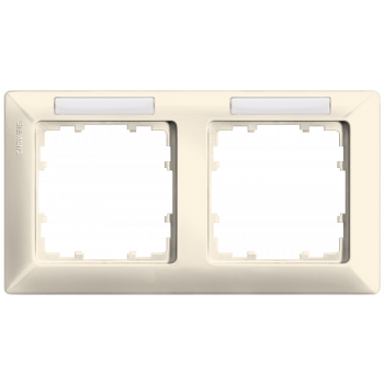 DELTA line, electrical white frame 2-fold, 151x 80 mm horizontal, 5TG2582-1