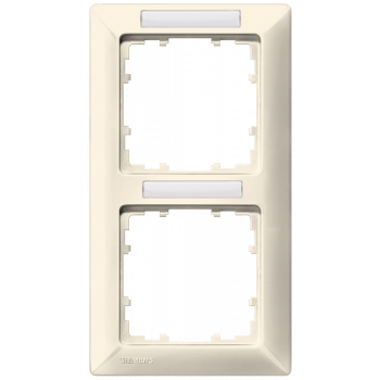 DELTA line, electrical white frame 2-fold, 151x 80 mm vertical, 5TG2582-2