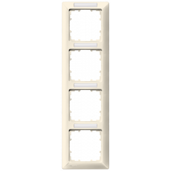 DELTA line, electrical white frame 4-fold, 293x 80 mm vertical, 5TG2584-2