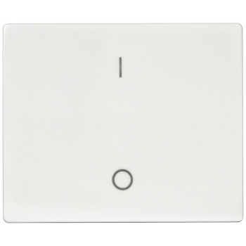 IRIS Rocker switch with symbols I/O for OFF switch 2-pole, 3-pole polar white