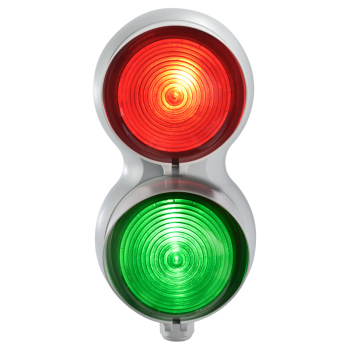 2 WAY LED TRAFFIC LIGHT 12-24VAC/DC (green/red)