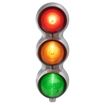 3 WAY LED TRAFFIC LIGHT 12-24VAC/DC (green/amber/red)