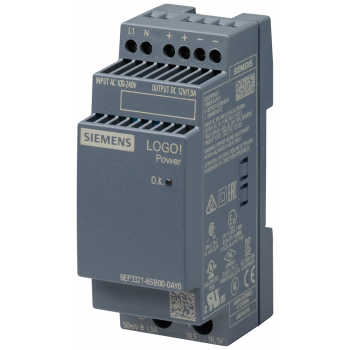 Power supply LOGO!Power, single-phase 12 V DC/1.9 A, 6EP3321-6SB00-0AY0