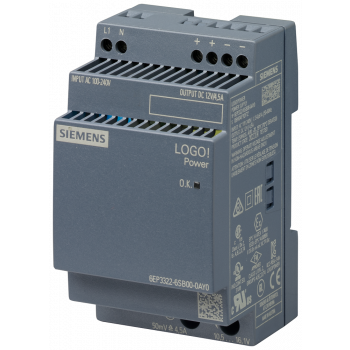 Power supply LOGO!Power, single-phase 12 V DC/4.5 A
