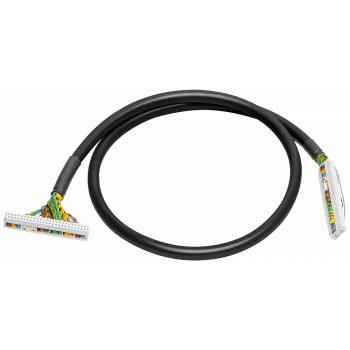 Round cable 40-pin, 40 pole and 50 pole with IDC connector, L= 3.0m