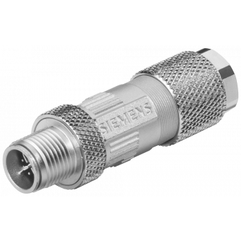 IE FC M12 PLUG PRO 4X2 M12 plug-in connector, axial cable outlet, 6GK1901-0DB30-6AA8