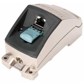 IE FC RJ45 modular outlet base module, 1GE, replaceable insert for 2x 1000 Mb...