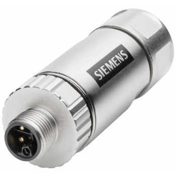 Power M12 plug PRO, axial cable outlet for assembly in the field, 6GK1906-0EA00