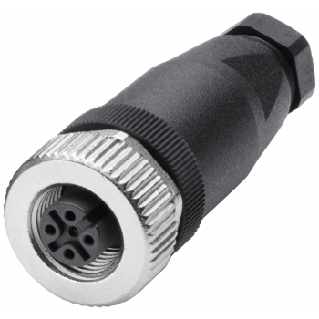 control M12 cable connector PRO can be assembled in the field; socket for con...