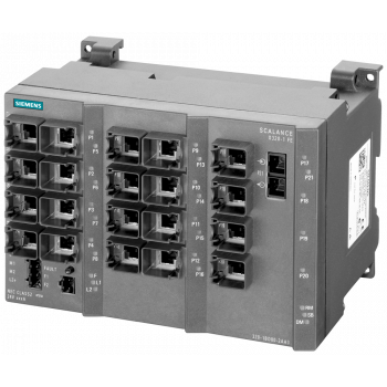 SCALANCE X320-1FE managed IE switch, 20x 10/100 Mbit/s RJ45 ports, 1x 100 Mbi
