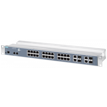 SCALANCE XR328-4C WG; managed IE switch; 19" rack; 24 x 10/100 Mbit/s, 6GK5324-0BA00-3AR3