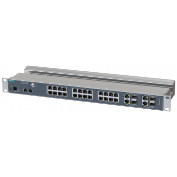 SCALANCE XR328-4C WG; managed IE switch; 19" rack; 24 x 10/100 Mbit/s, 6GK5328-4FS00-2RR3