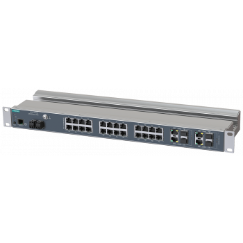 SCALANCE XR328-4C WG; managed IE switch; 19" rack; 24 x 10/ 100/1000 Mbit/s, 6GK5328-4SS00-2AR3