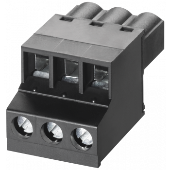 terminal block, 3-pole for power supply S7-1200 CPs, spare part, 5 units