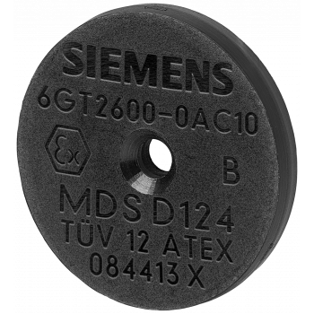 Transponder MDS D124 button heat-resistant, RF200/RF300 ISO/MOBY D, ISO 15693, 6GT2600-0AC10
