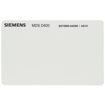 Transponder MDS D400 PVC ISO Card, RF200/RF300 ISO/MOBY D, ISO 15693, 6GT2600-4AD00