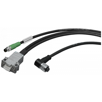 Plug-in cable, pre-assembled, M8 plug, RS232 between RF200/300 reader and PC, 6GT2891-4KH50-0AX1