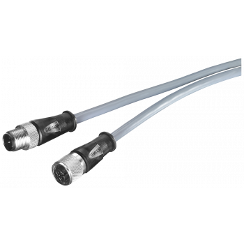Power Connecting Cable M12-180/M12-180, A-coded, 4-pole, 5 m, for ET200