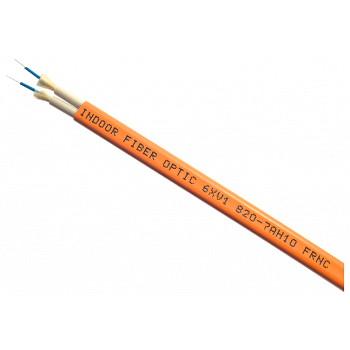 FO Indoor Cable 62.5/125/900 (OM1), glass, MM, 4x ST, halogen-free, 25 m